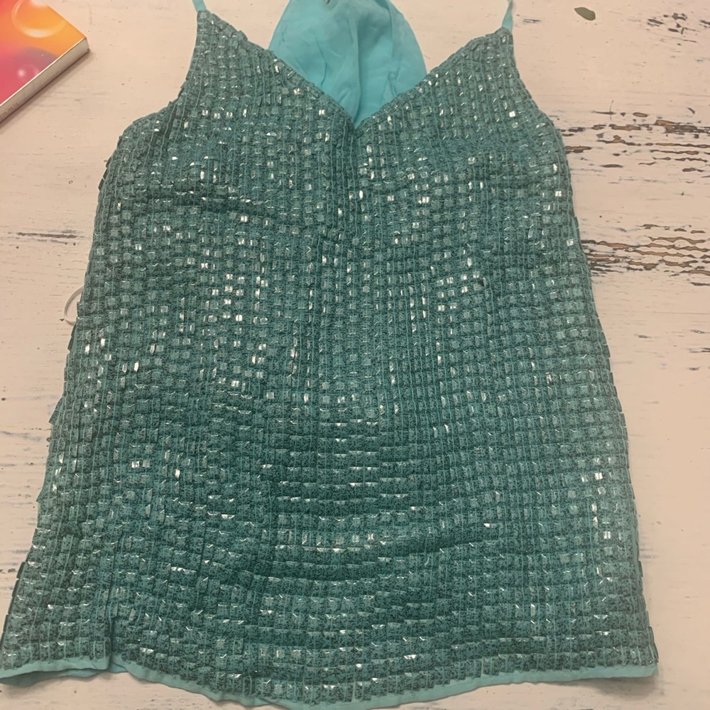 Sequin racer back top